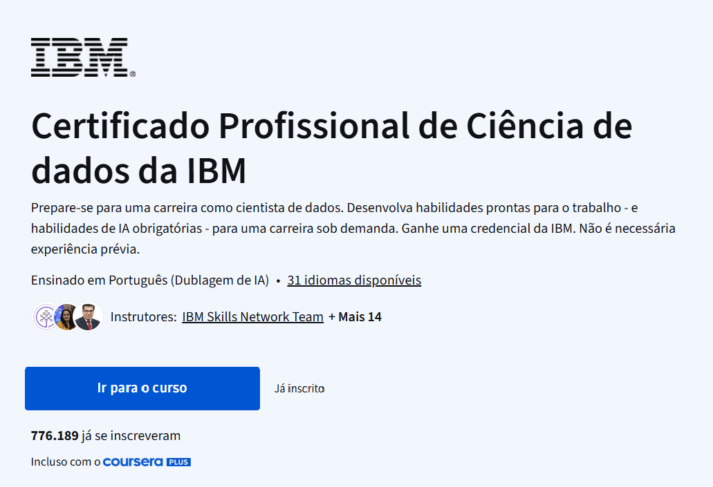 Ciência de Dados (IBM)